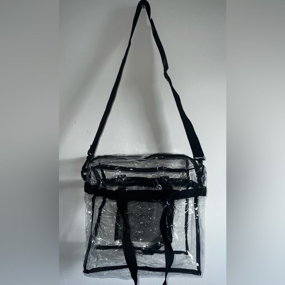 Clear Crossbody Messenger Bag Purse Concert Festival Stadium  *NEW* - Picture 4 of 9